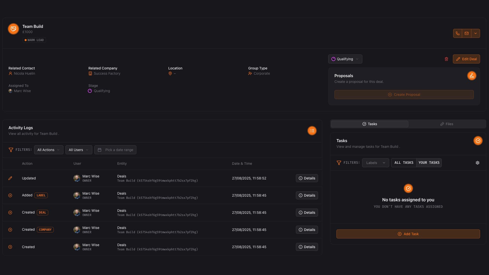 Basecamp OS Deal Profile